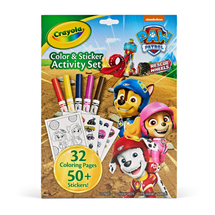 Crayola Clr/Stkr,Act Set,Paw Patrol Fldlp,18Pk - Image 1