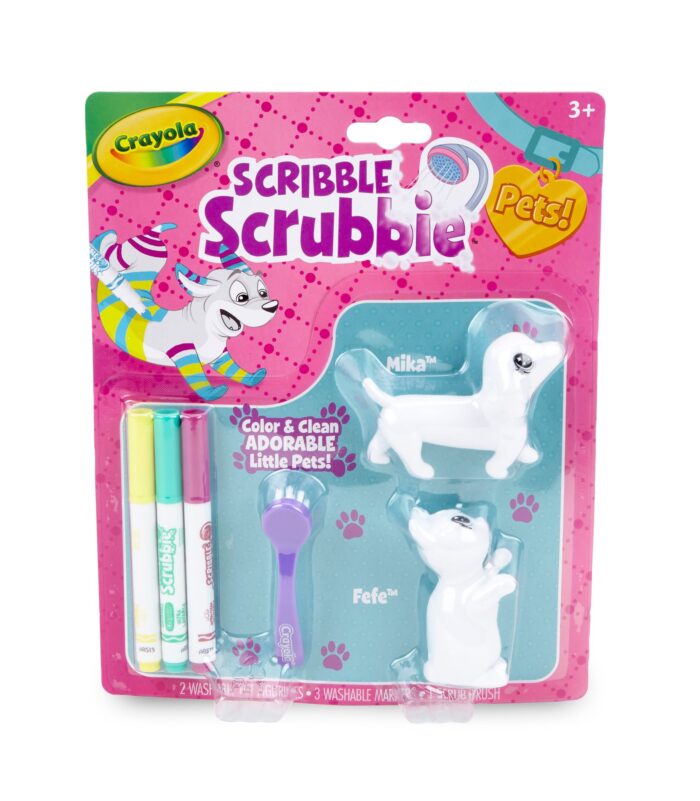 Crayola Scribble Scrubbie Pet Refl,Dog/Cats,6P - Image 1