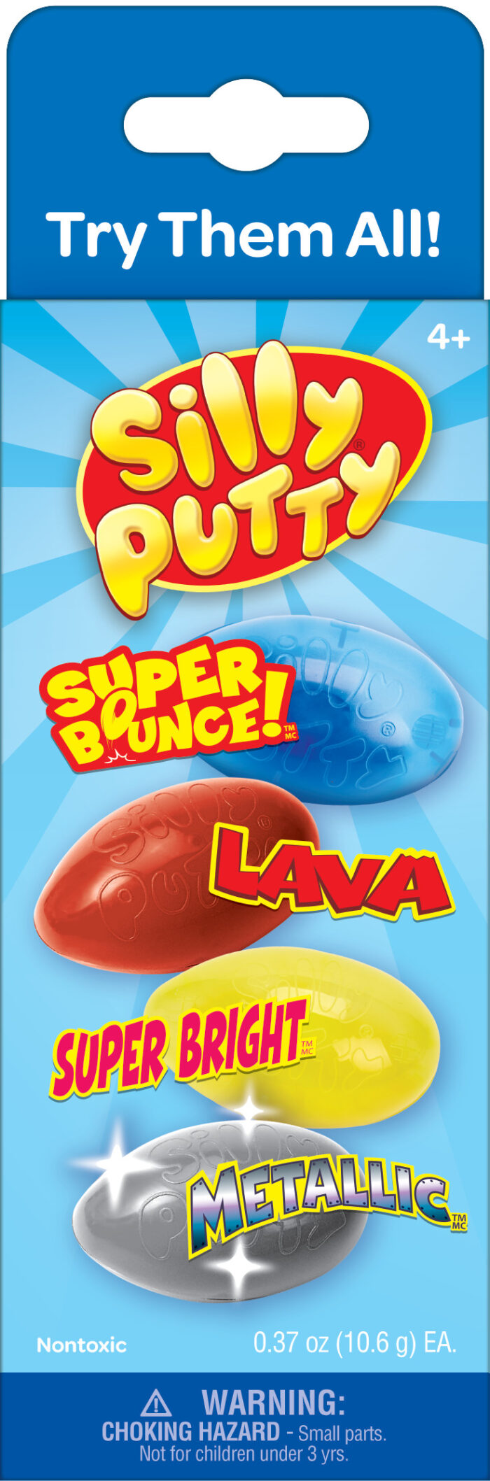Crayola Silly Putty,4Ct Variety Pack Eggs,24Pk - Image 1
