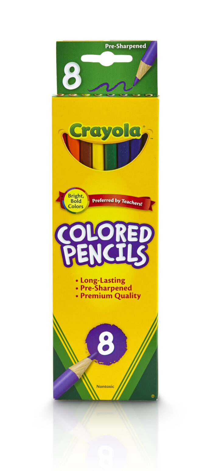 Crayola Pcls 4008 8 Asstd Long    Ipd - Image 1