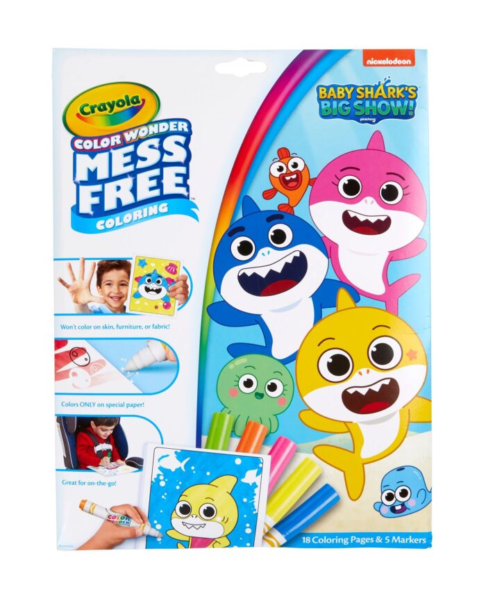 Crayola Cw,Baby Shark Foldalope,18Pk - Image 1