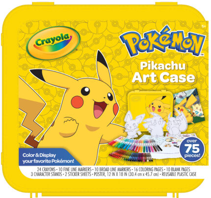 Crayola Coloring Art Case,Pikachu,4Pk