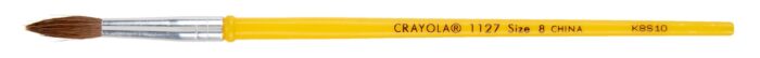 Crayola Camel Hair Watercolor Brush, Plastic Handle - Size 8 - Image 1