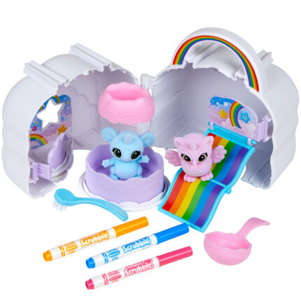 Crayola Scribble Scrubbie Cloud Clubhouse,6P