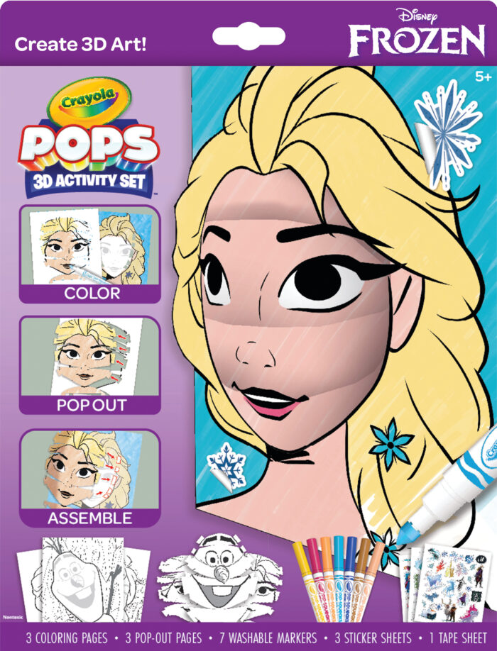Crayola Clr/Act Pops Peggable Kit,Frozen,12Pk - Image 1
