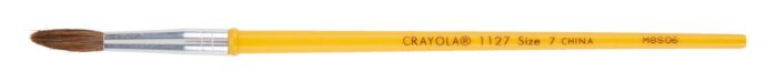 Crayola Camel Hair Watercolor Brush, Plastic Handle - Size 7 - Image 1