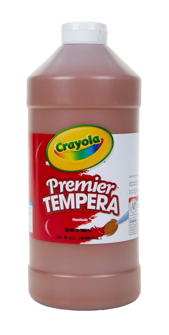 Crayola 32 Oz Premier Tempera Paint - Brown - Image 1