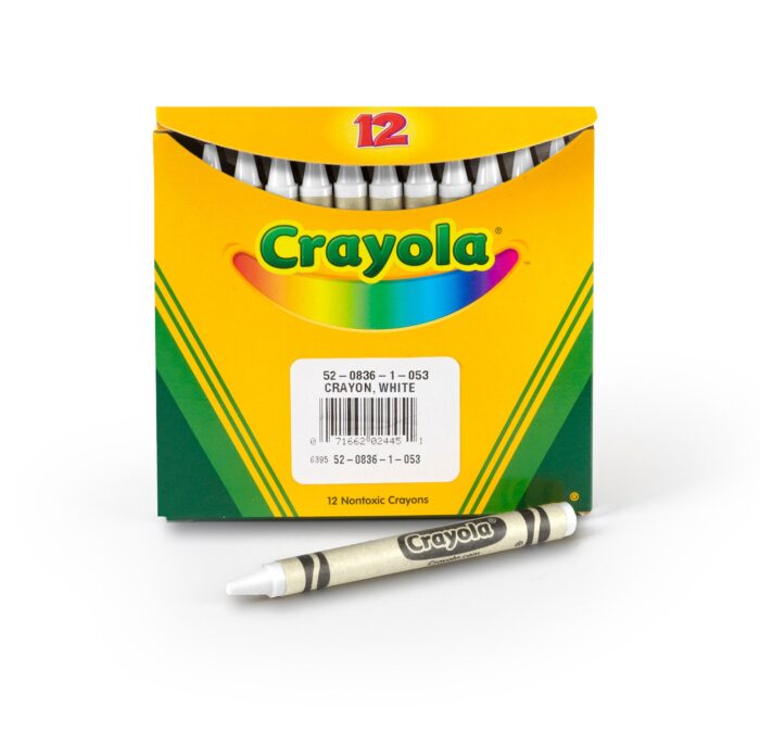 Crayola 12 Ct Bulk Crayons, Regular Size - White - Image 1