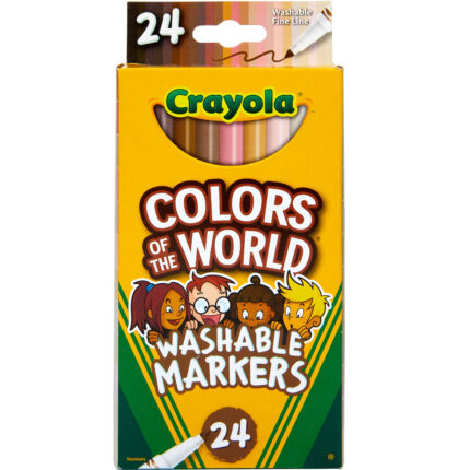 Crayola Mkr,24Ct F/L Cotw,Wsh,12Pk