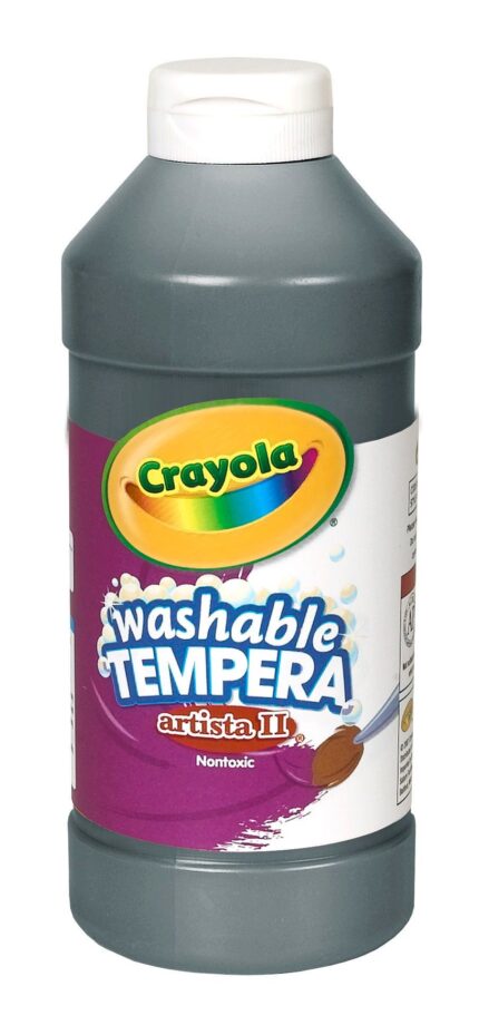 Crayola 16 Oz Artista Ii Washable Tempera Paint - Black