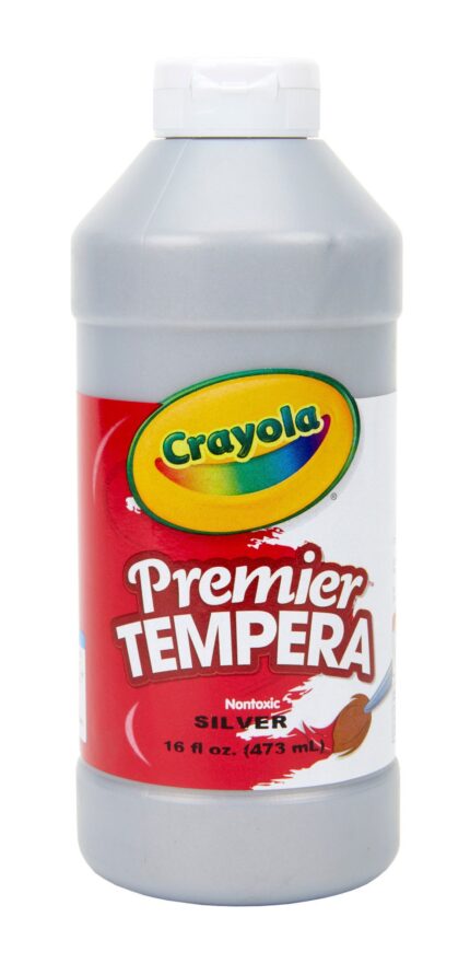 Crayola 16 Oz Premier Tempera Paint - Silver