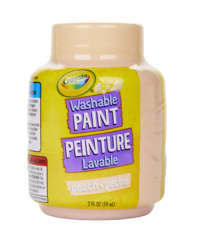 Crayola 2Oz Wh Paint Single,Peach,S/Band,12Pk - Image 1