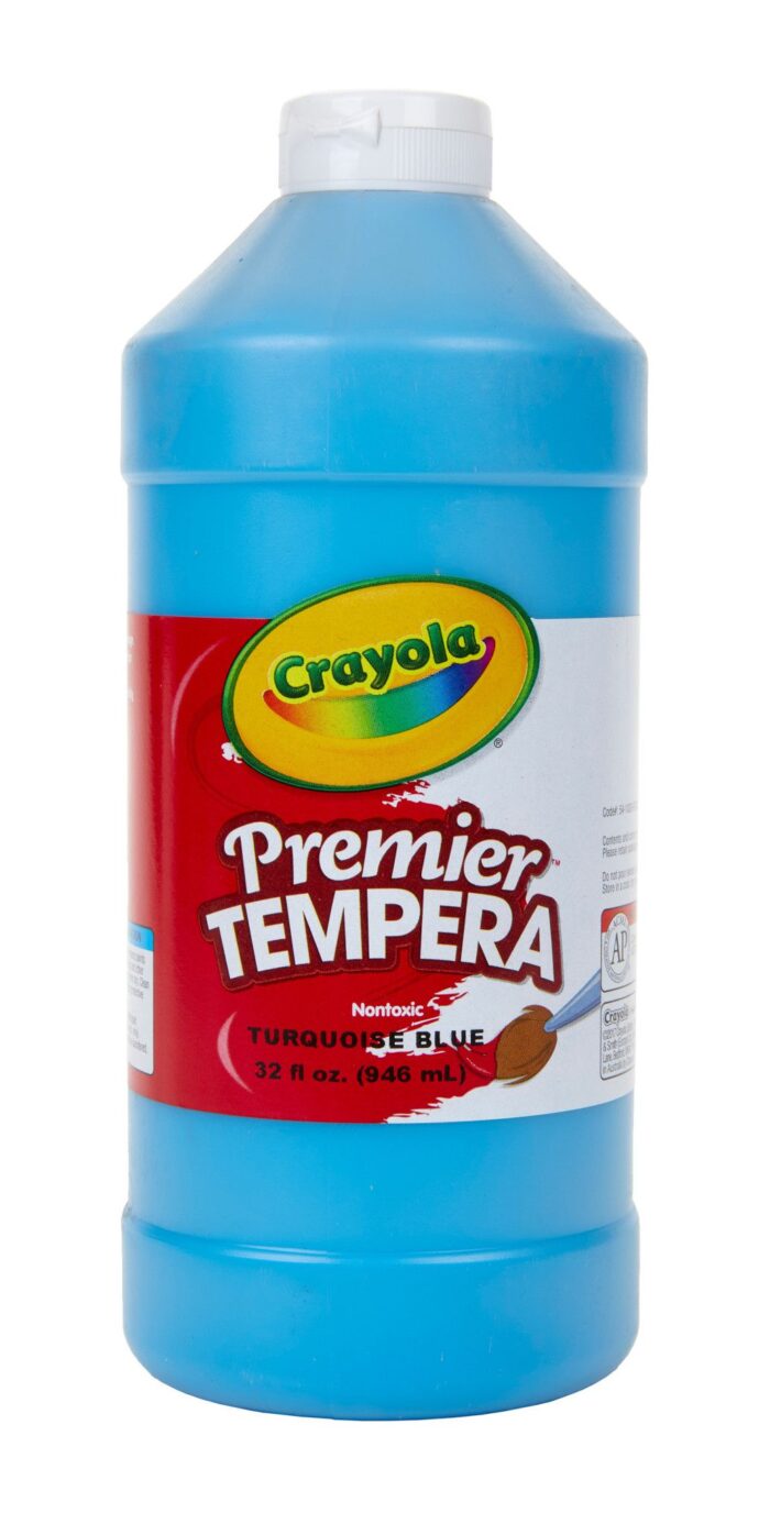 Crayola 32 Oz Premier Tempera Paint - Turquoise - Image 1