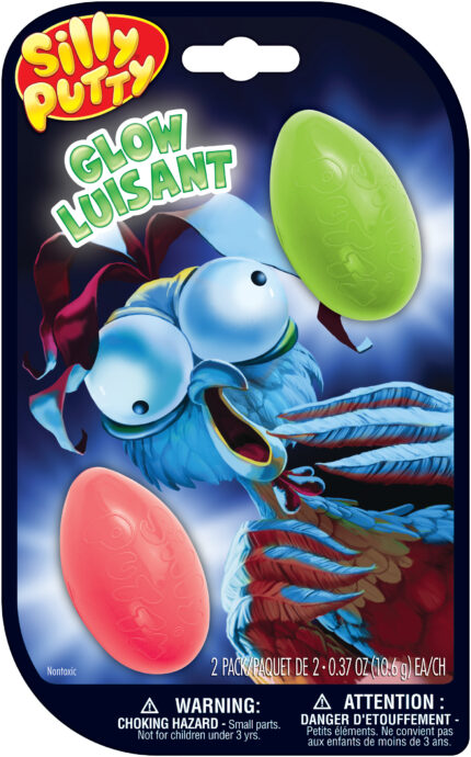 Crayola Silly Putty,2Ct Glow Eggs,12Pk
