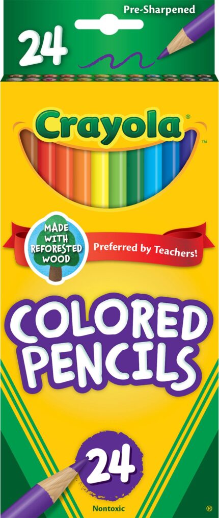 Crayola Pcl 24Ct Long Clrd Astd