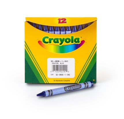 Crayola 12 Ct Bulk Crayons, Regular Size - Blue