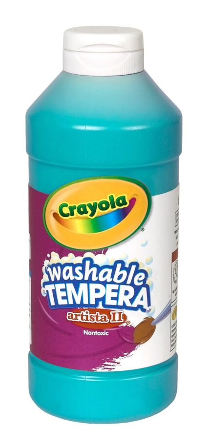 Crayola 16 Oz Artista Ii Washable Tempera Paint - Turquoise
