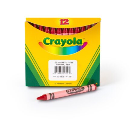 Crayola 12 Ct Bulk Crayons, Regular Size - Red