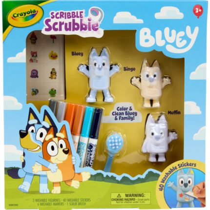 Crayola Scribble Scrubbie,Bluey,3Ct,6Pk
