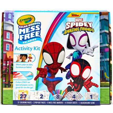 Crayola Cw Spidey/Friends Actvty Kit,4Pk