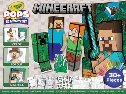 Crayola Pop Kit,All In One,Minecraft,4Pk