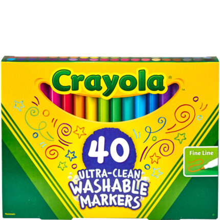 Crayola 40Ct F/L Ucln Mkr Set,10Pk