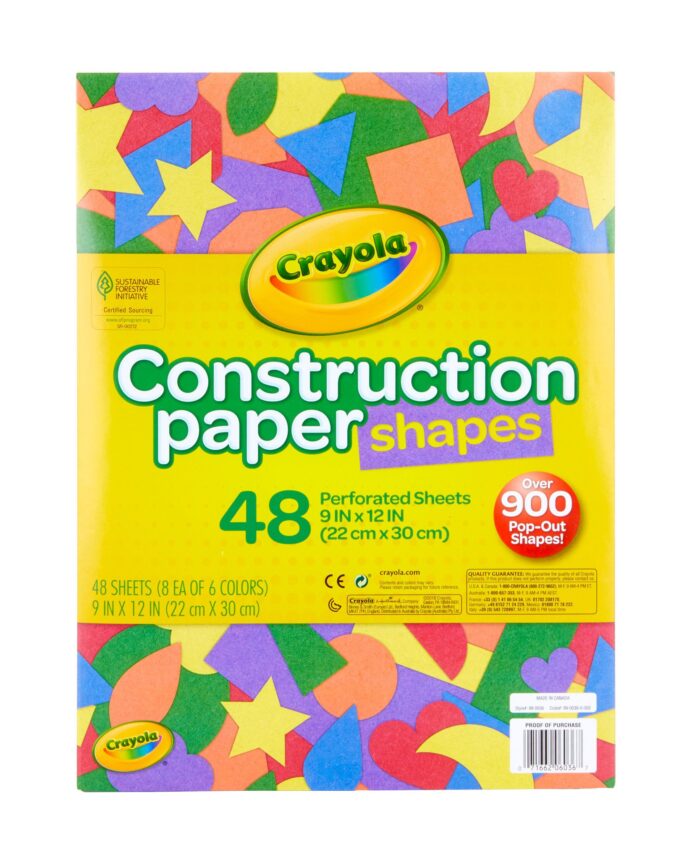Crayola Ppr,Construction,Shapes,48Pgs/12Pk - Image 1