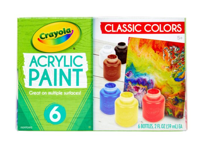 Crayola 6Ct Wh Acrylic 2Oz Paint Set,6Pk - Image 1