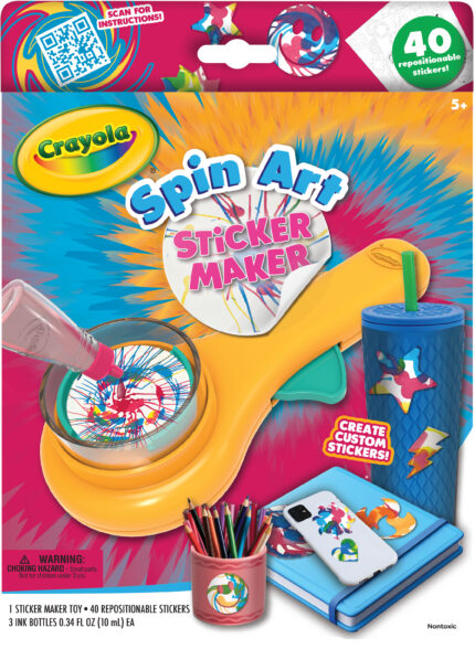 Crayola Spin Art Sticker Maker, 6Pk