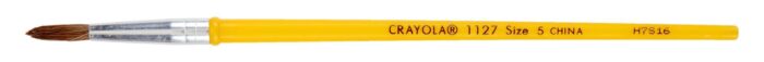 Crayola Camel Hair Watercolor Brush, Plastic Handle - Size 5 - Image 1