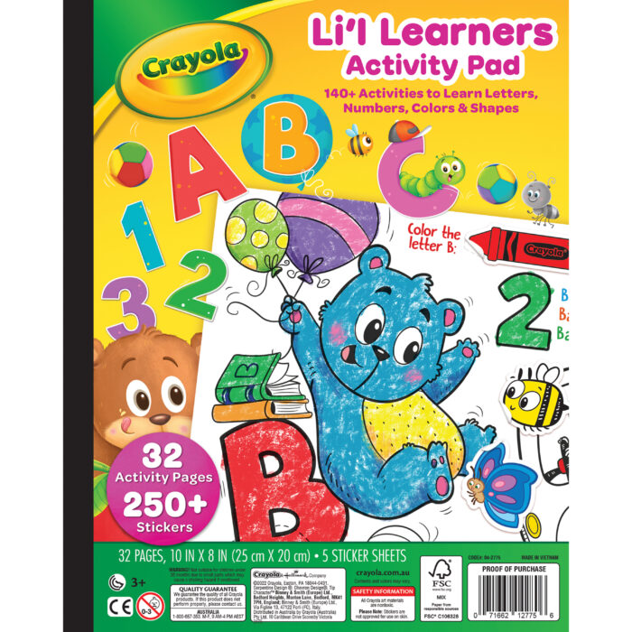 Crayola Act Pad,All-In-One Lil' Learners,24Pk - Image 1