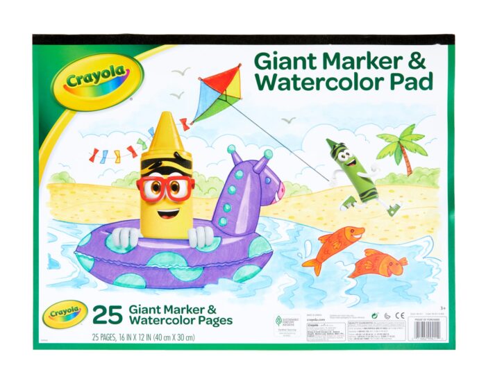 Crayola Gnt Mkr/Wc Pad 12X16 - Image 1