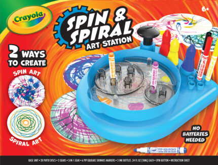 Crayola Spin N Spiral Art Station 2.0 ,6Pk