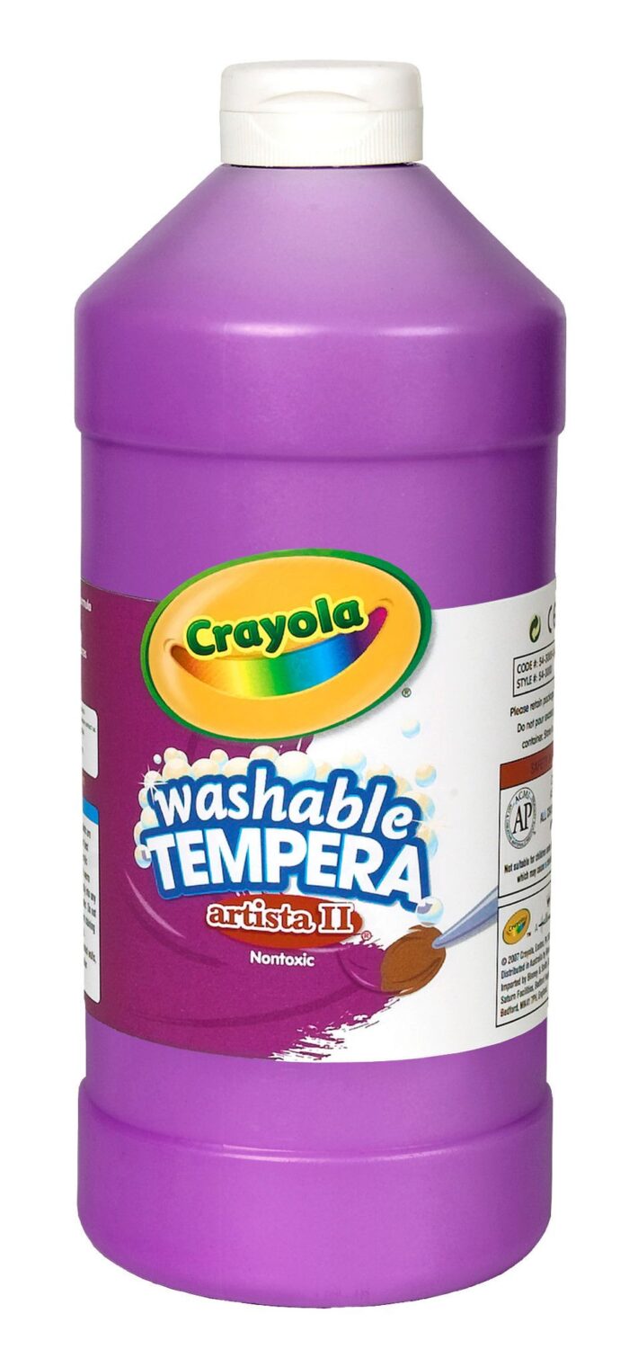 Crayola 32 Oz Artista Ii Washable Tempera Paint - Violet - Image 1