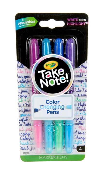 Crayola T/Note 4Ct Clr Changing Pens,24Pk