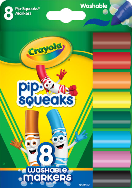 Crayola Mkr,8Ct Pip Squeak,Bl,24Pk