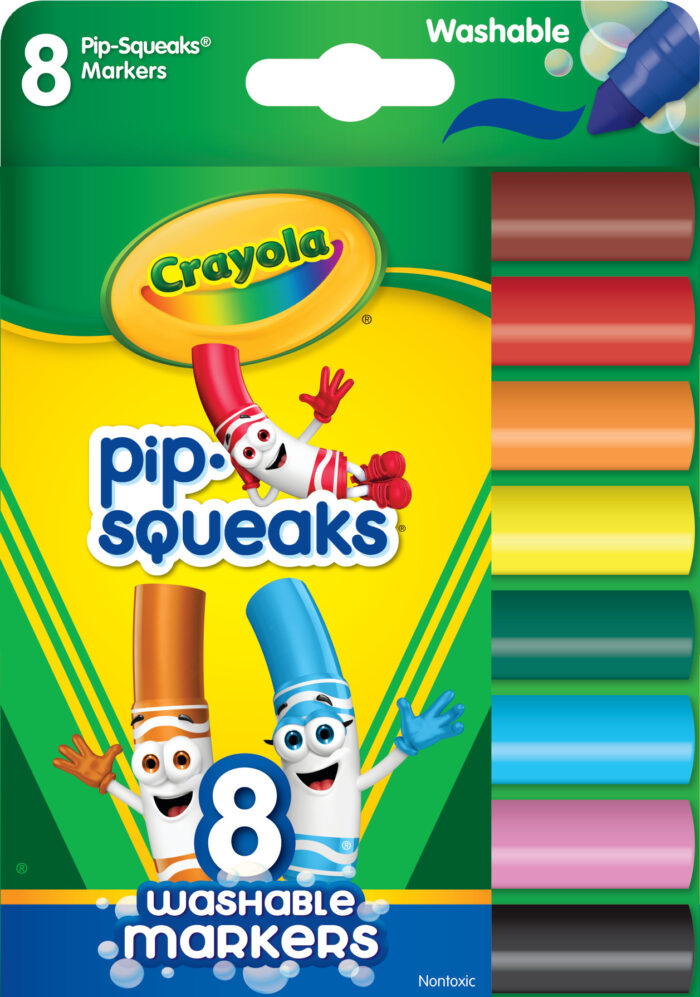 Crayola Mkr,8Ct Pip Squeak,Bl,24Pk - Image 1