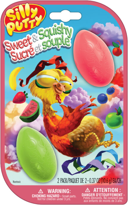 Crayola Silly Putty,2Ct Sweet/Squishy Eggs,12Pk