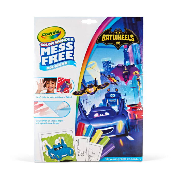 Crayola Cw Batwheels Foldalope Mkrs/Ppr,18Pk - Image 1