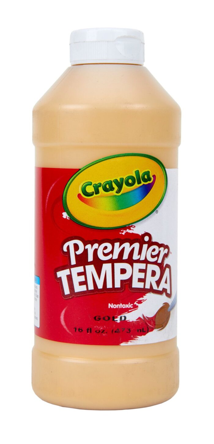 Crayola 16 Oz Premier Tempera Paint - Gold - Image 1