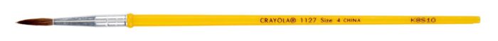 Crayola Camel Hair Watercolor Brush, Plastic Handle - Size 4 - Image 1