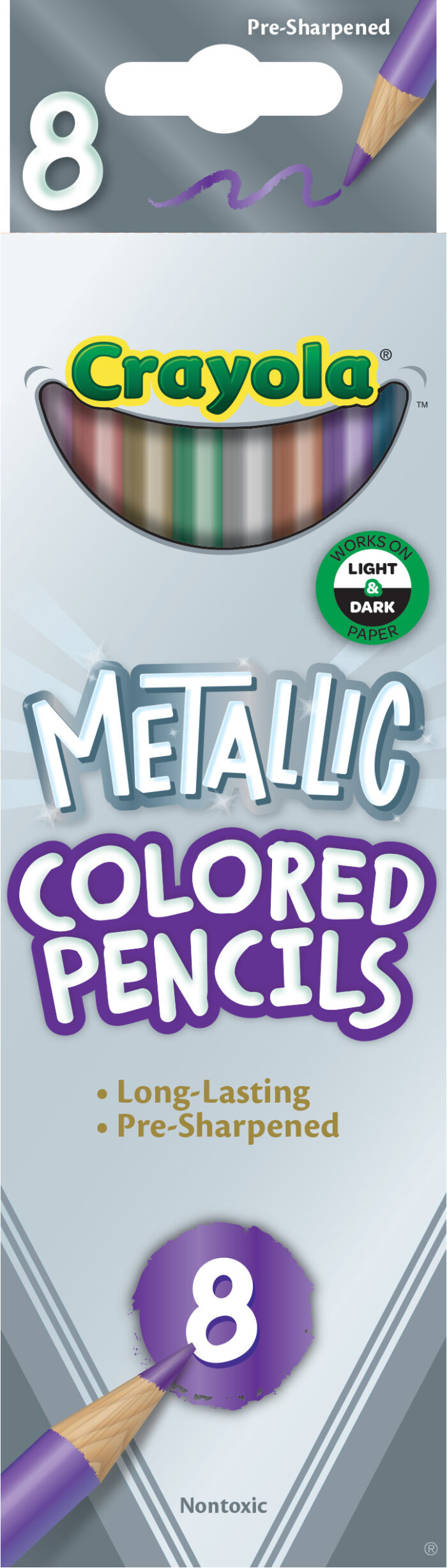 Crayola Pcl 8Ct Metallic/Fx     Nd9Cp - Image 1