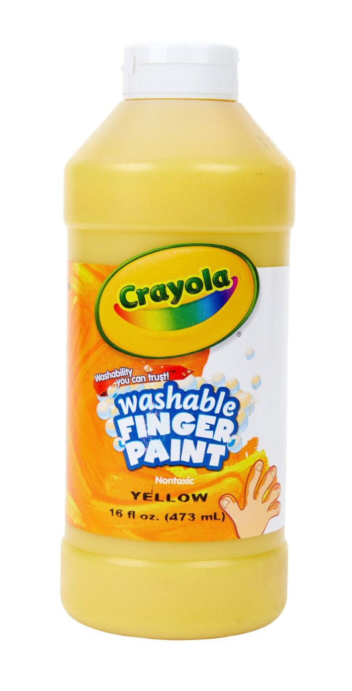Crayola 16 Oz Washable Fingerpaint - Yellow - Image 1