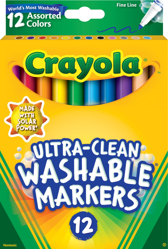 Crayola Mkr 7813 12Ct F/L Wash    Ipd - Image 1