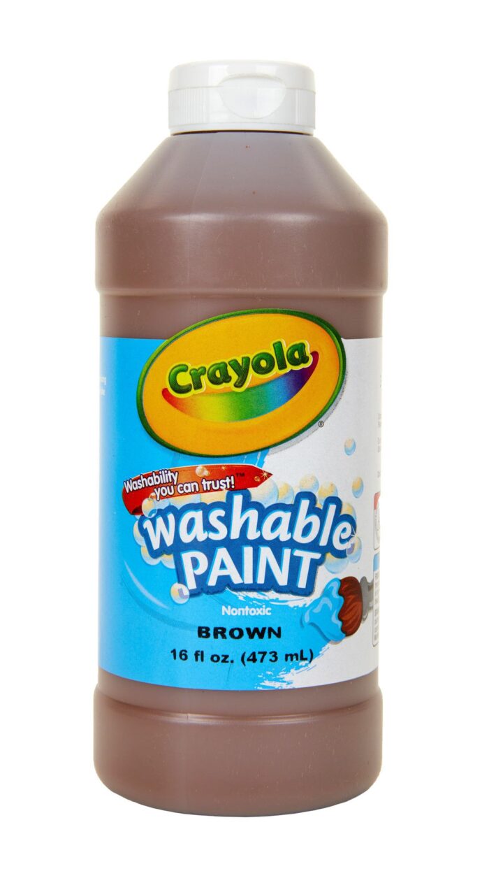Crayola 16 Oz Washable Paint - Brown - Image 1