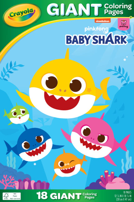 Crayola Gcp,Baby Shark,Foldalope,24Pk