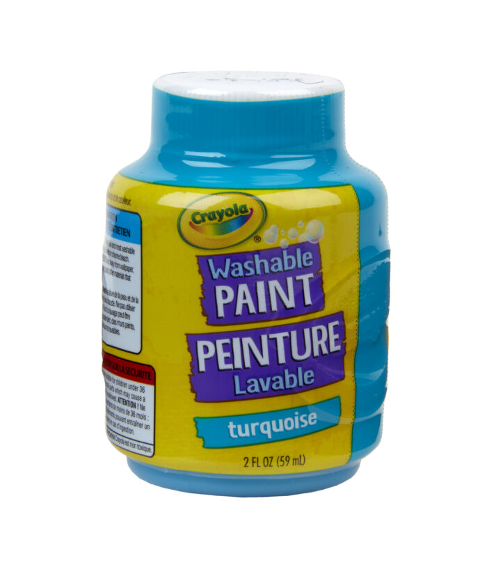 Crayola 2Oz Wh Paint Single,Turq,S/Band,12Pk - Image 1