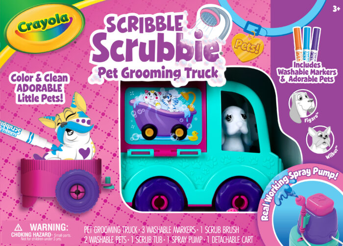 Crayola S/Scrubbie Mobile Pet Grmng Truck,3Pk - Image 1