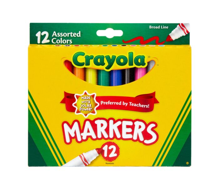 Crayola Mkr,12Ct Bl Reg Asstd,24Pk,Green'12 - Image 1