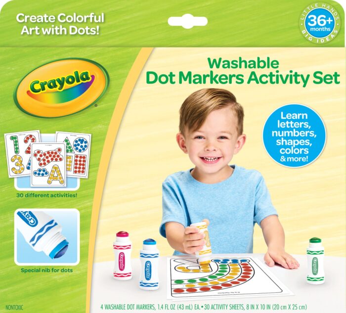 Crayola Yk,Washable Dot Markers Act Set,6Pk - Image 1